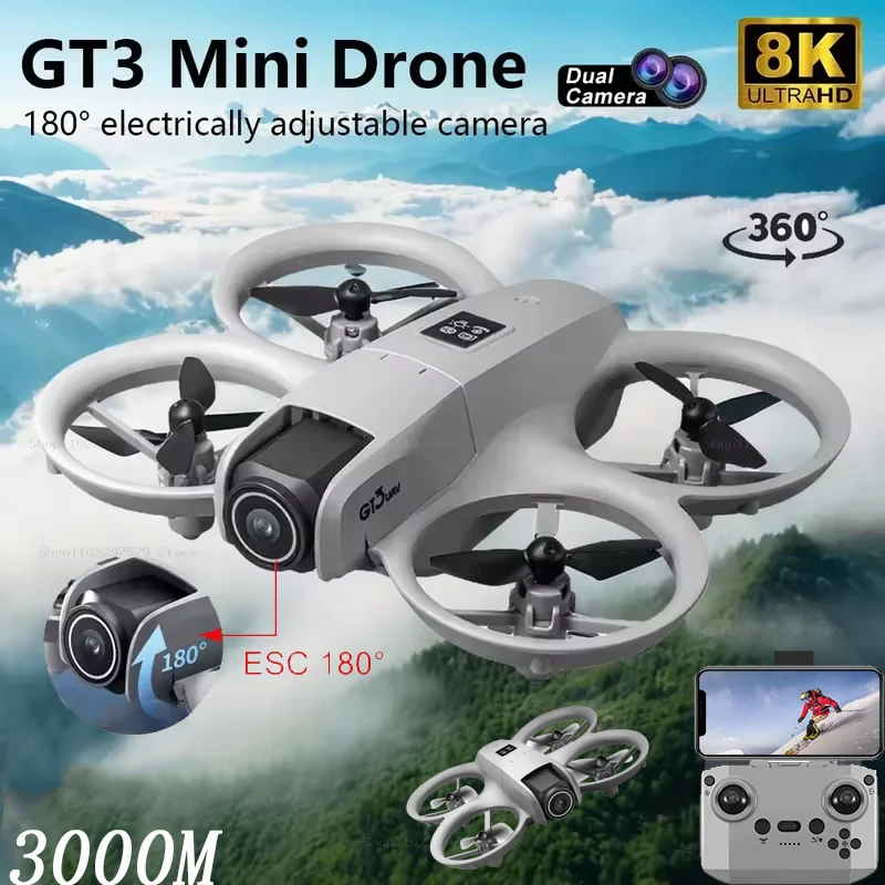 Drone Kit Tricopter - GT3 Mini With LED Foldable Drones