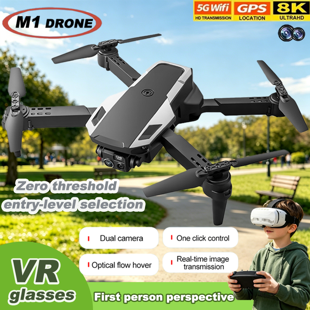 Foldable M1 VR Mini Drone RC Q - Drone Kit Tricopter ulasan dan harga