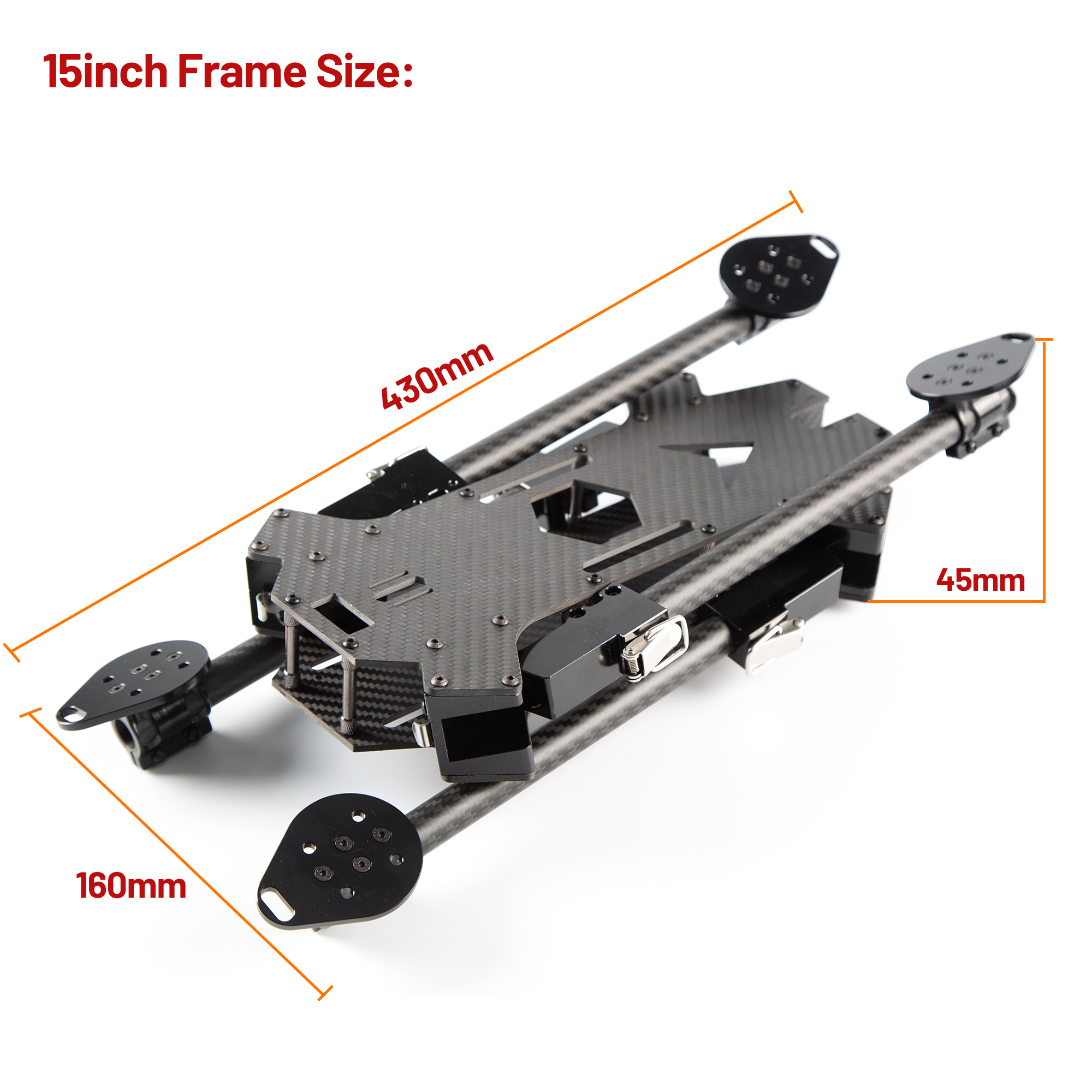 15inch /17inch FPV Carbon Fibe - Drone Kit Long Range ulasan dan harga