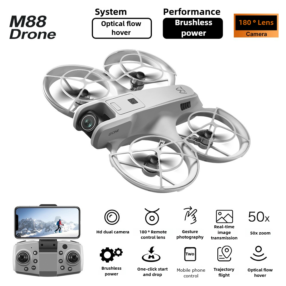 Brushless Drone New M88 Aerial - Drone Kit With Camera ulasan dan harga